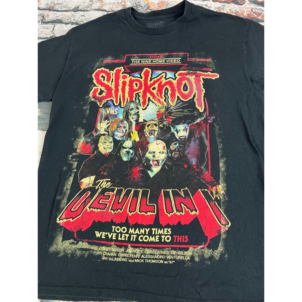 Slipknot The Devil In I Graphic T-Shirt Mens Medium Black Double Sided Band Tee - Picture 2 of 5